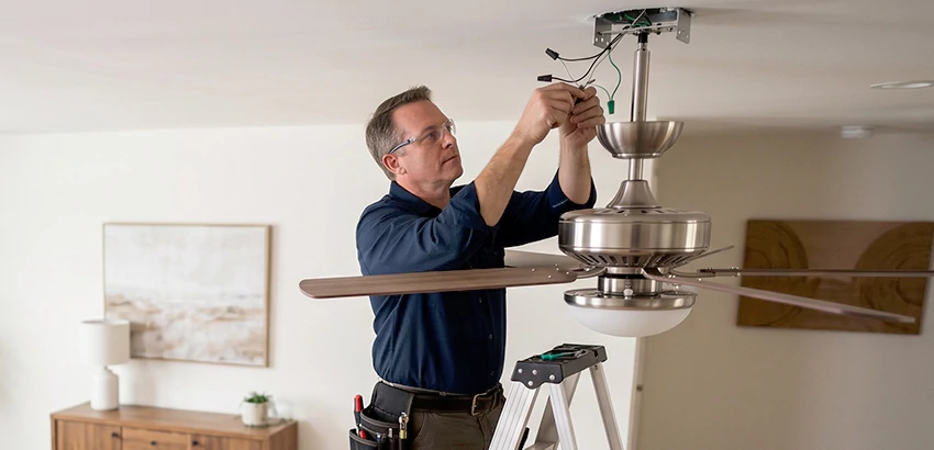 Ceiling Fan Light and Switch Repair in Zanesville